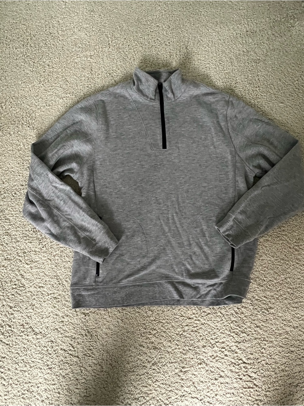 Bonobos Gray Quarter-Zip Pullover